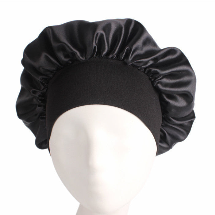 Women's  Wide-Brimmed Satin Sleeping Hat