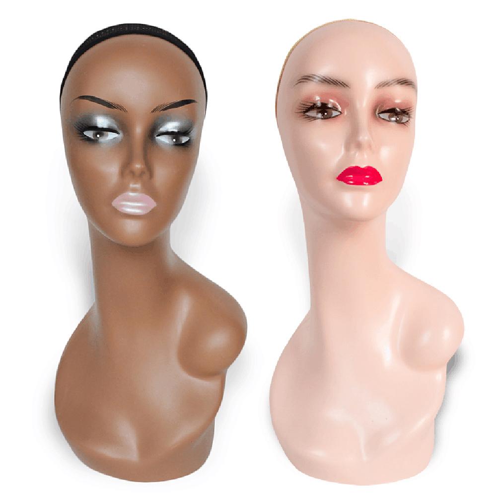 Mannequin Head Female Wig Head Model Display Wig Bracket