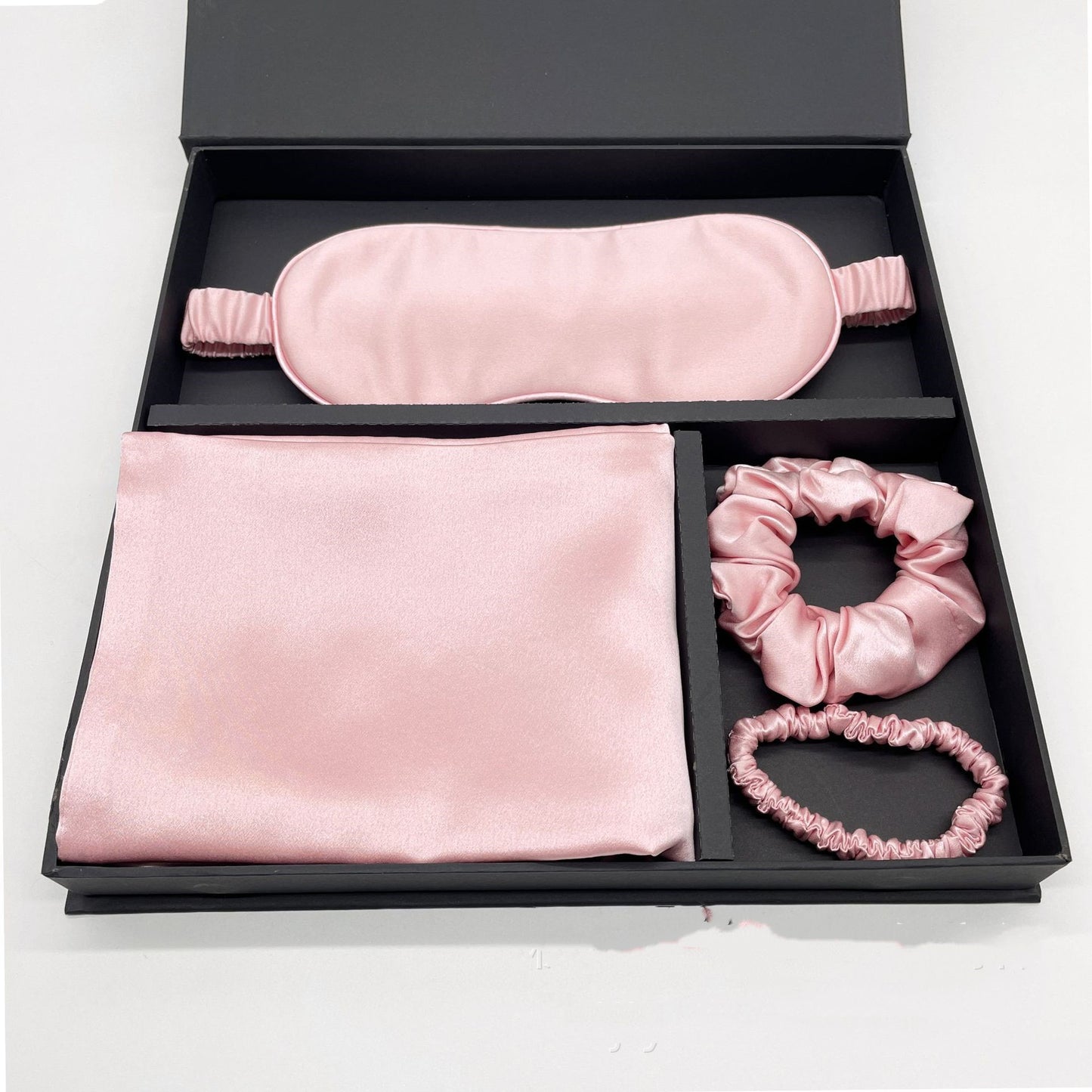 Real Silk Eye Mask Hair Scrunchie Pillowcase Gift Box