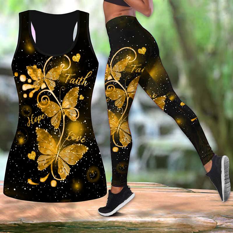 Women's Digital Printing Hollow-out Vest