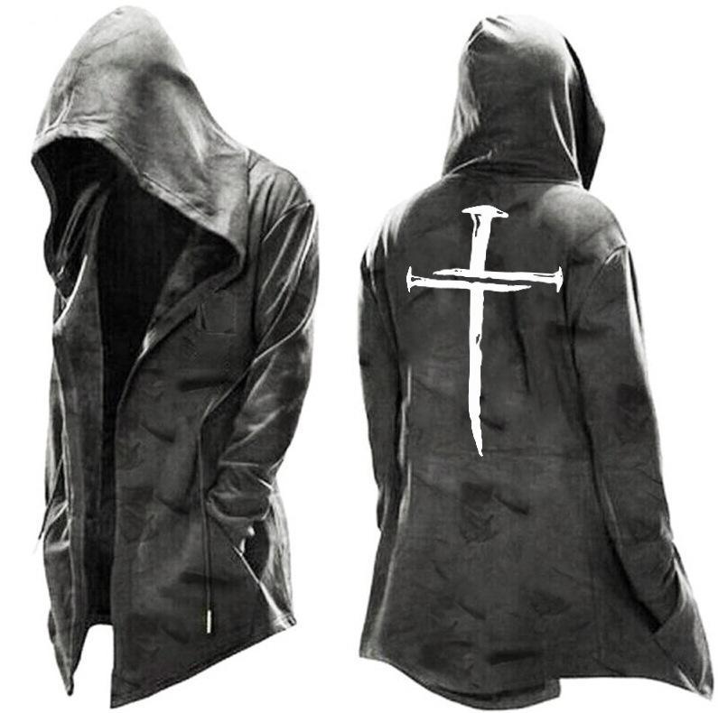 Men's Clothing New Cloak Simple Casual Hooded