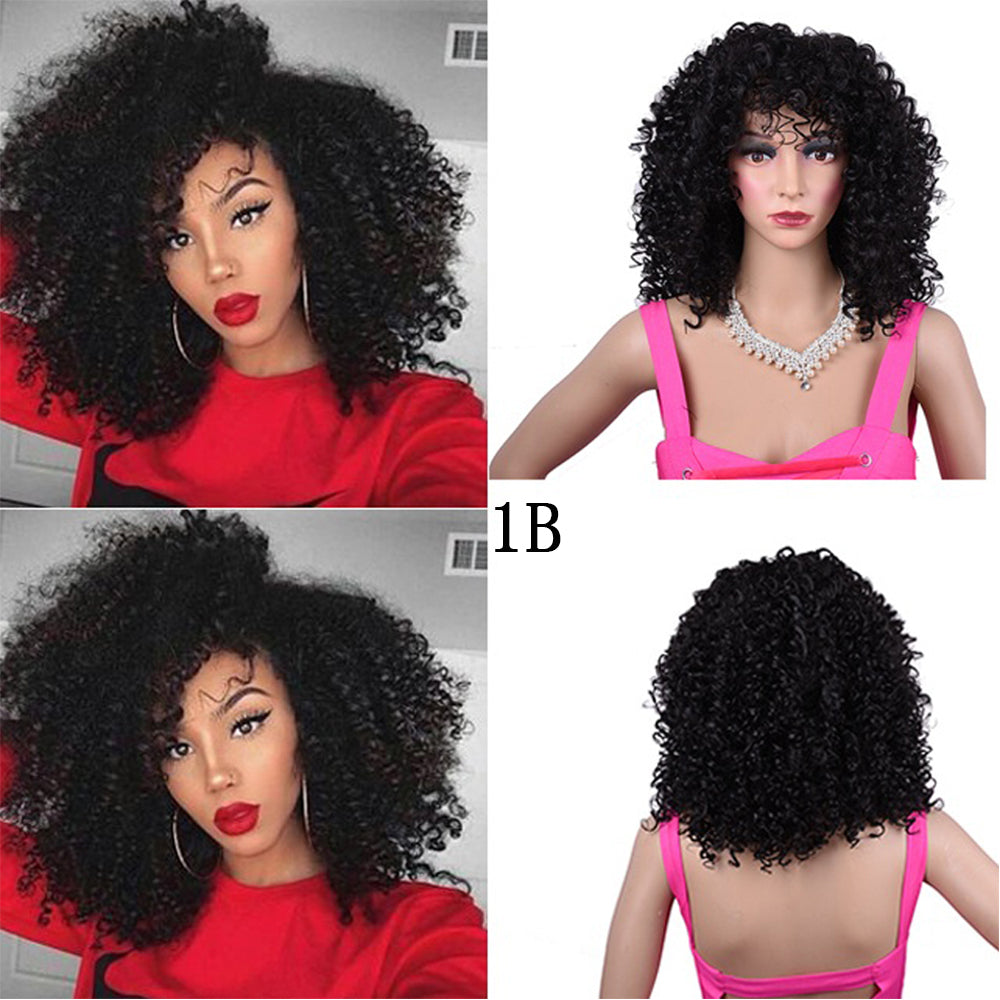 Synthetic Afro Curly Wig African Wigs For Black Women