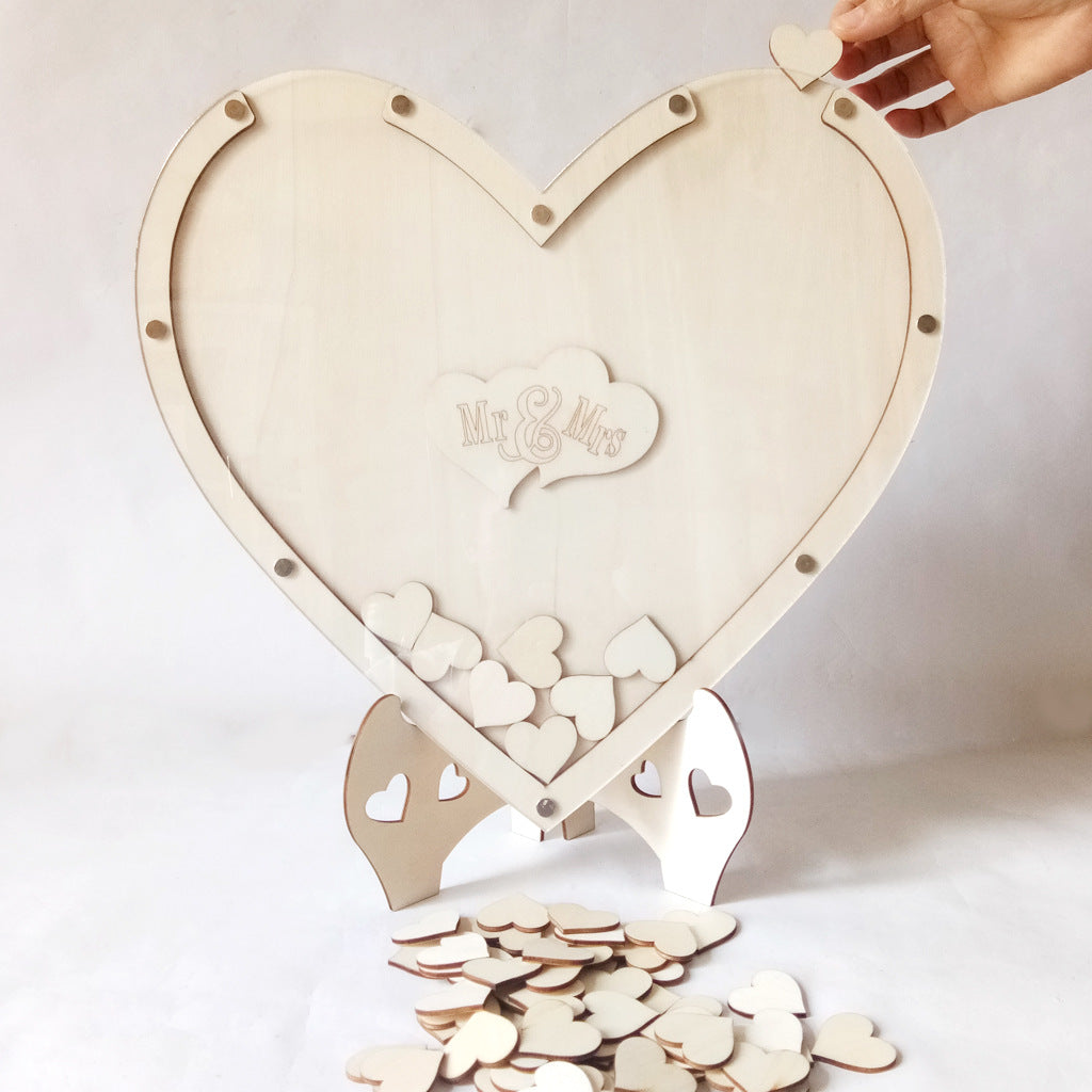 Wooden Wedding Supplies Big Love Signing Desk